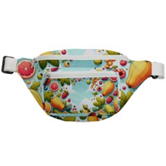 Fruits Sweet Papaya Orange Pattern Fanny Pack by Ravend