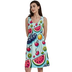 Fruits Sweet Pattern Classic Skater Dress by Ravend