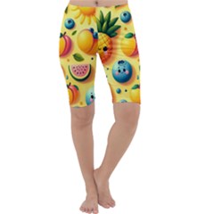 Fruits Fresh Sweet Pattern Cropped Leggings  by Ravend