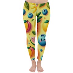 Fruits Fresh Sweet Pattern Classic Winter Leggings by Ravend