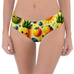 Fruits Fresh Sweet Pattern Reversible Classic Bikini Bottoms by Ravend