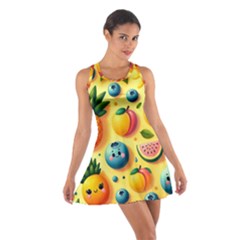 Fruits Fresh Sweet Pattern Cotton Racerback Dress by Ravend