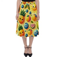 Fruits Fresh Sweet Pattern Classic Midi Skirt by Ravend