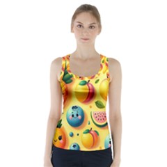 Fruits Fresh Sweet Pattern Racer Back Sports Top by Ravend