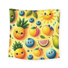 Fruits Fresh Sweet Pattern Square Tapestry (small) by Ravend