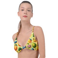 Fruits Fresh Sweet Pattern Knot Up Bikini Top by Ravend