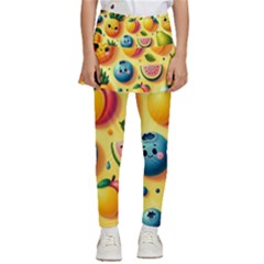 Fruits Fresh Sweet Pattern Kids  Skirted Pants by Ravend