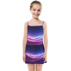 Cosmic Galaxy Quantum Art Nature Kids  Summer Sun Dress by Ravend