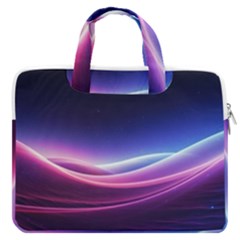 Cosmic Galaxy Quantum Art Nature Macbook Pro 16  Double Pocket Laptop Bag  by Ravend