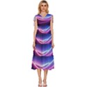 Cosmic Galaxy Quantum Art Nature V-Neck Drawstring Shoulder Sleeveless Maxi Dress View1