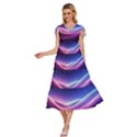 Cosmic Galaxy Quantum Art Nature V-Neck Drawstring Shoulder Sleeveless Maxi Dress View2