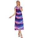 Cosmic Galaxy Quantum Art Nature V-Neck Drawstring Shoulder Sleeveless Maxi Dress View3