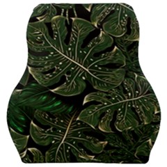 Monstera Plant Tropical Jungle Car Seat Velour Cushion  by Ravend