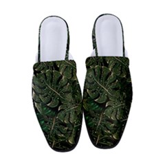 Monstera Plant Tropical Jungle Women s Classic Backless Heels by Ravend