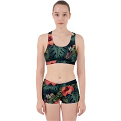 Flowers Monstera Foliage Tropical Work It Out Gym Set by Ravend