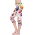 Fruits Apple Strawberry Raspberry Capri Leggings  View3