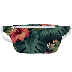 Flowers Monstera Foliage Tropical Waist Bag  by Ravend