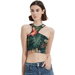 Flowers Monstera Foliage Tropical Cut Out Top by Ravend