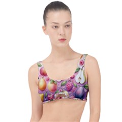 Fruits Apple Strawberry Raspberry The Little Details Bikini Top by Ravend