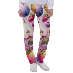 Fruits Apple Strawberry Raspberry Women s Casual Pants by Ravend