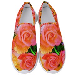 Bouquet Floral Blossom Anniversary Men s Slip On Sneakers by Ravend