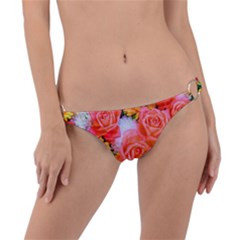 Bouquet Floral Blossom Anniversary Ring Detail Bikini Bottoms by Ravend