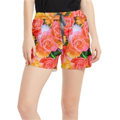 Bouquet Floral Blossom Anniversary Women s Runner Shorts by Ravend