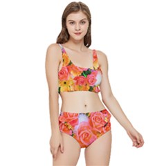 Bouquet Floral Blossom Anniversary Frilly Bikini Set