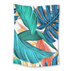 Leaves Tropical Exotic Green Plant Medium Tapestry