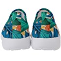 Leaves Tropical Exotic Green Plant Kids  Slip On Sneakers View4