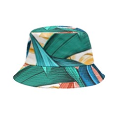 Leaves Tropical Exotic Green Plant Bucket Hat by Ravend