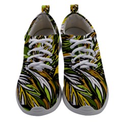 Foliage Pattern Texture Background Women Athletic Shoes