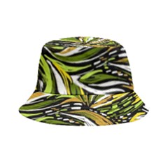 Foliage Pattern Texture Background Bucket Hat by Ravend