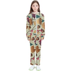 Autumn Leaves Colours Season Kids  Tracksuit by Ravend