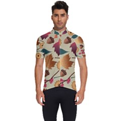 Autumn Leaves Colours Season Men s Short Sleeve Cycling Jersey by Ravend