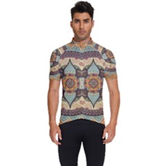 Mandala Floral Decorative Flower Art Men s Short Sleeve Cycling Jersey by Ravend