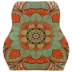 Mandala Floral Decorative Flower Car Seat Velour Cushion  by Ravend