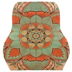 Mandala Floral Decorative Flower Car Seat Back Cushion  by Ravend