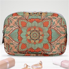 Mandala Floral Decorative Flower Make Up Pouch (small) by Ravend