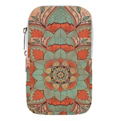 Mandala Floral Decorative Flower Waist Pouch (large) by Ravend