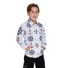 Nautical Seamless Pattern Kids  Windbreaker