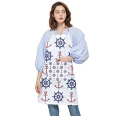 Nautical Seamless Pattern Pocket Apron by Grandong