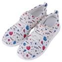 Hearts Seamless Pattern Memphis Style Women s Velcro Strap Shoes View2