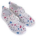 Hearts Seamless Pattern Memphis Style Women s Velcro Strap Shoes View3