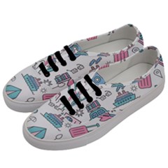 Transportation Seamless Pattern Men s Classic Low Top Sneakers by Grandong