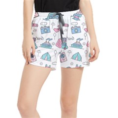 Transportation Seamless Pattern Women s Runner Shorts by Grandong