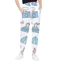 Transportation Seamless Pattern Women s Tapered Pants by Grandong