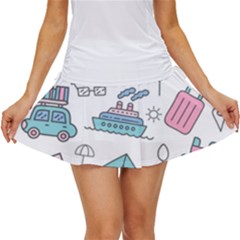 Transportation Seamless Pattern Women s Skort by Grandong