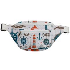 Nautical Elements Pattern Background Fanny Pack by Grandong