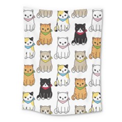 Cat Kitten Seamless Pattern Medium Tapestry by Grandong